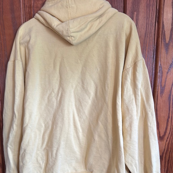 Disney Yellow Sweatshirt Hoodie with Retro Logo - Picture 3 of 5
